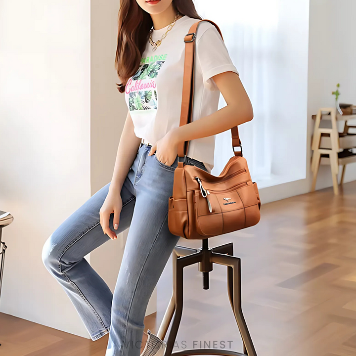 Soft Zip Shoulder Bag