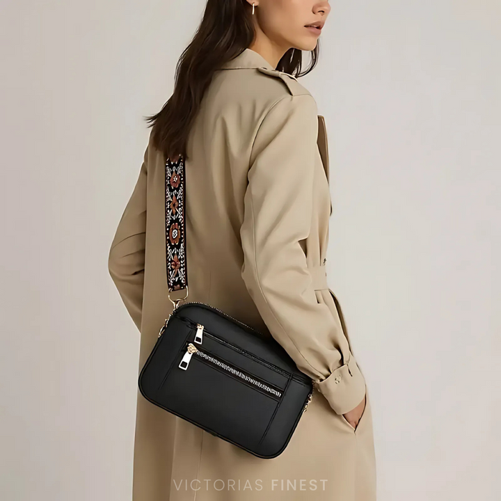 Pattern Strap Crossbody Bag