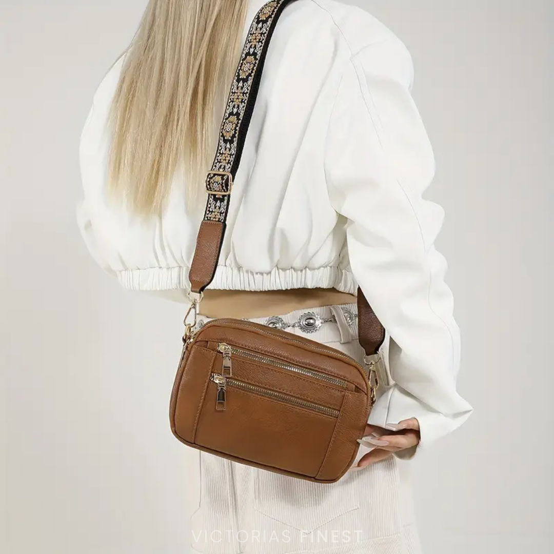 Pattern Strap Crossbody Bag