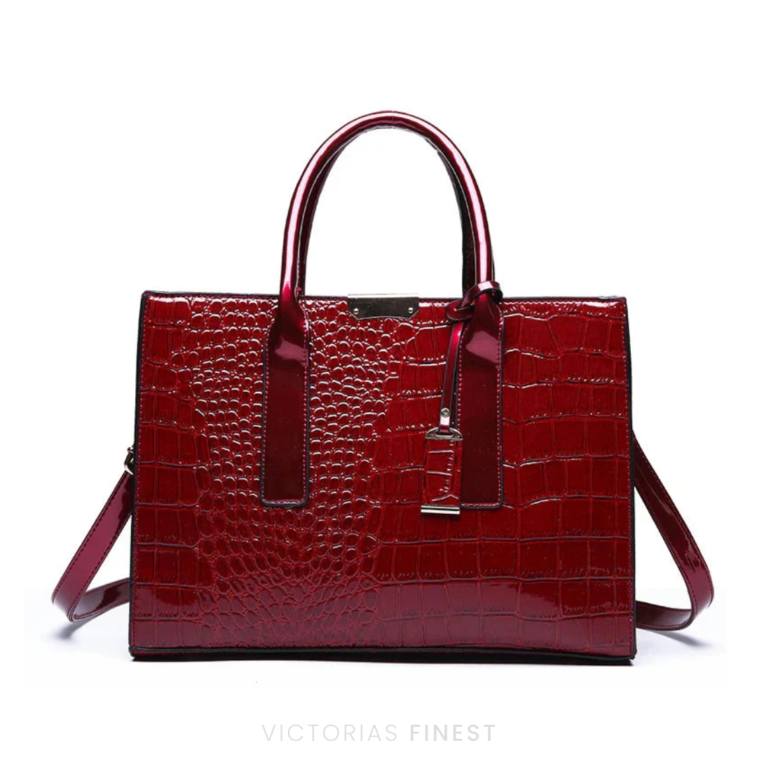 New York Croc-Print Carryall