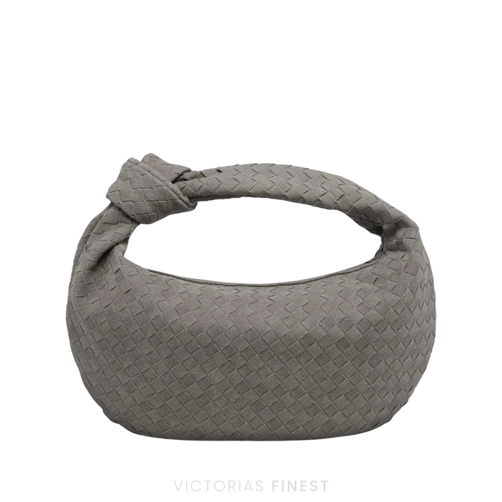 Knotted Suede Shoulder Bag