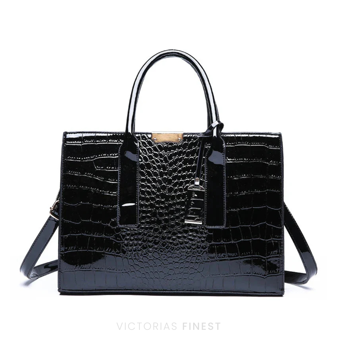 New York Croc-Print Carryall